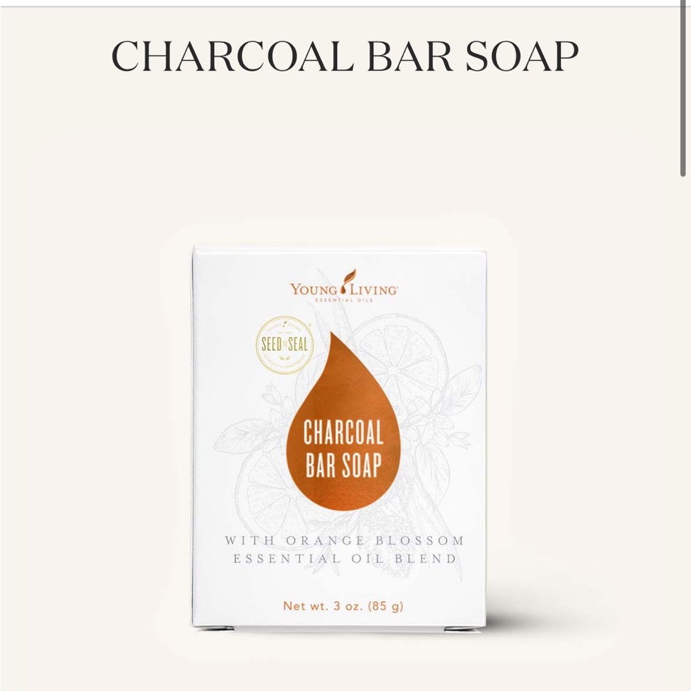 Young Living Charcoal Bar Soap with Orange Blossom